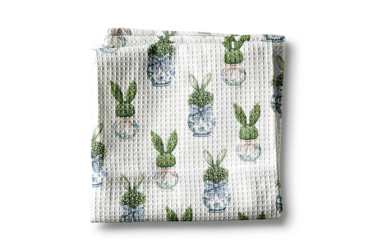 Topiary Bunny Kitchen Towel