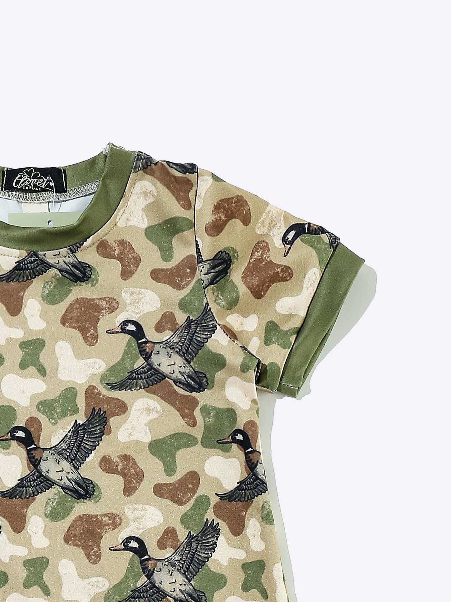 Camo Duck Boy Romper