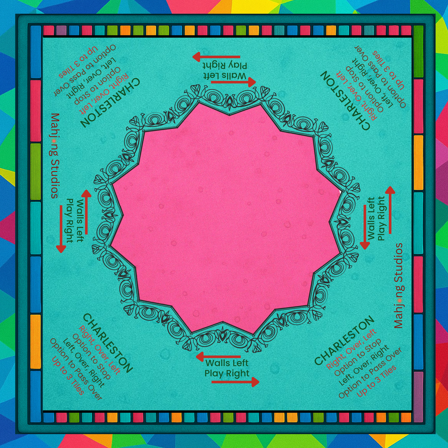 Mahjong Studios – Blush & Bamboo American Mahjong Bundle (166 Tiles)