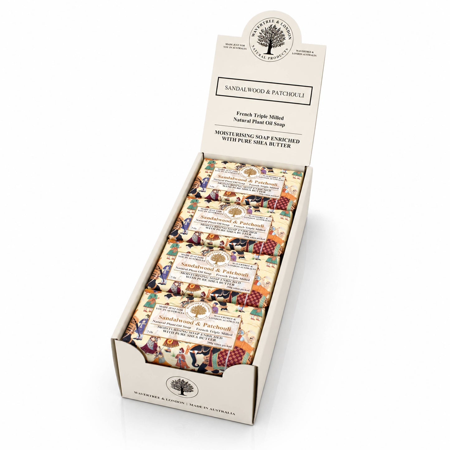 Wavertree & London Sandalwood & Patchouli  Luxury Soap Bars