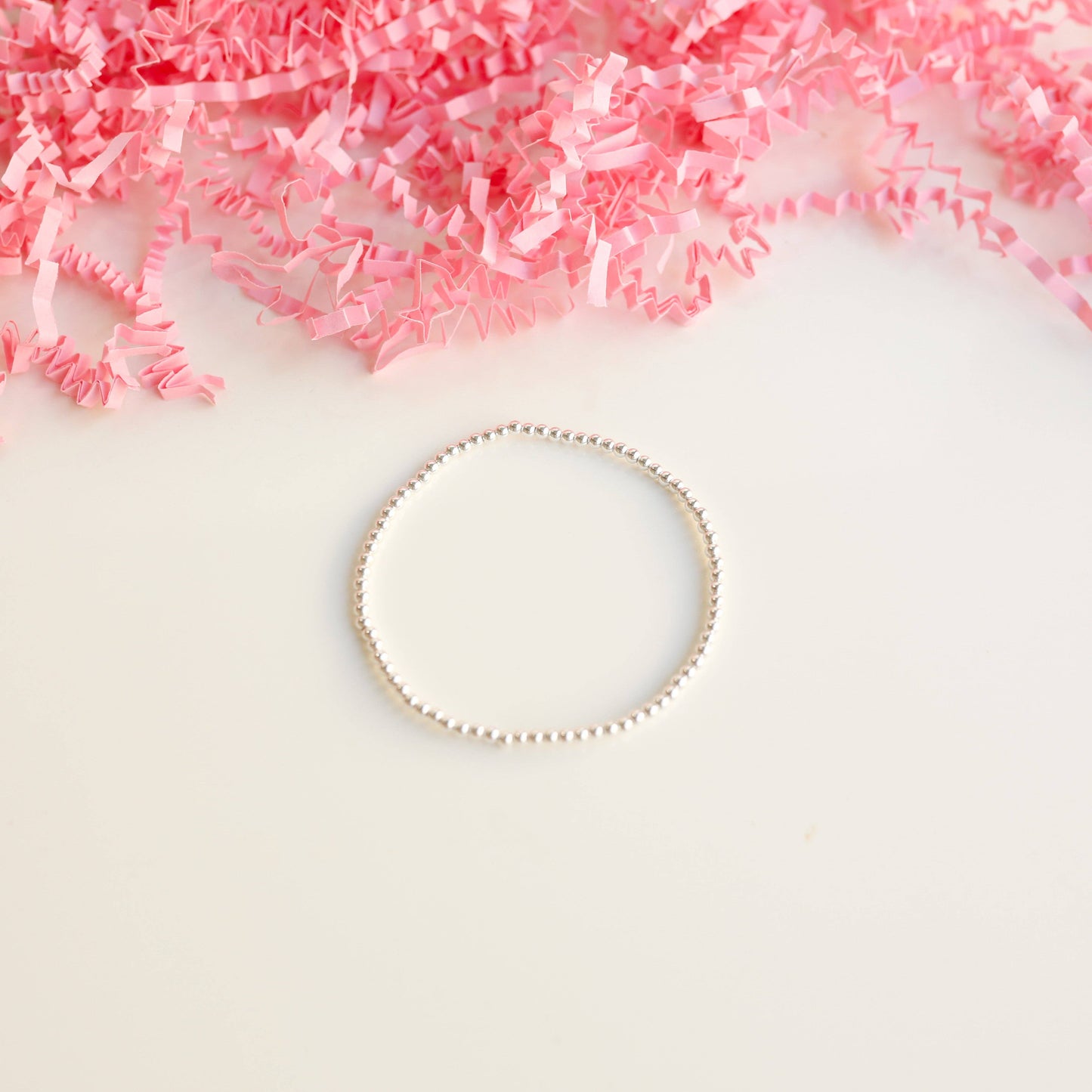 Silver Beaded Bracelet