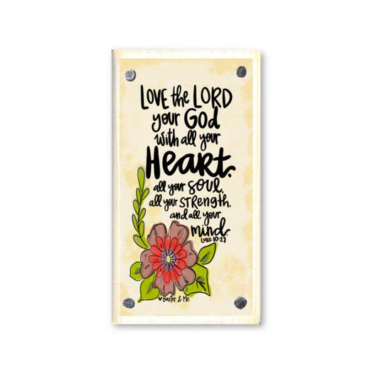 Love the Lord Your God Happy Block