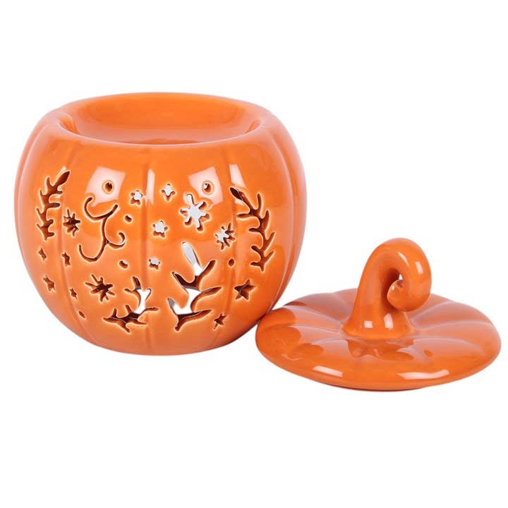 Orange Folk Pumpkin Halloween Oil Burner and Wax Warmer