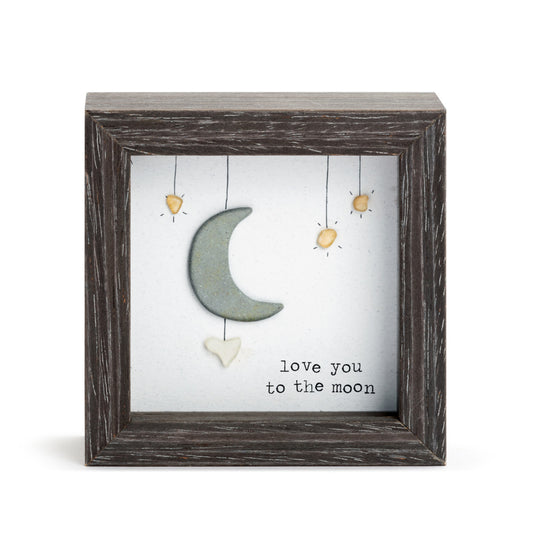 I Love You to the Moon + Back Shadow Box