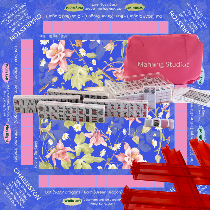 Mahjong Studios – Blush & Bamboo American Mahjong Bundle (166 Tiles)