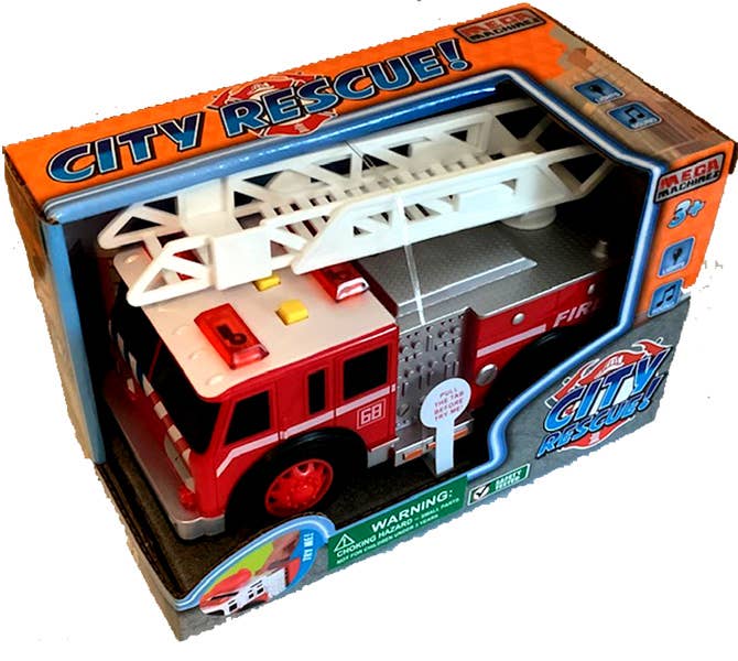 Friction Powered Fire Engine with Lights & Sounds
