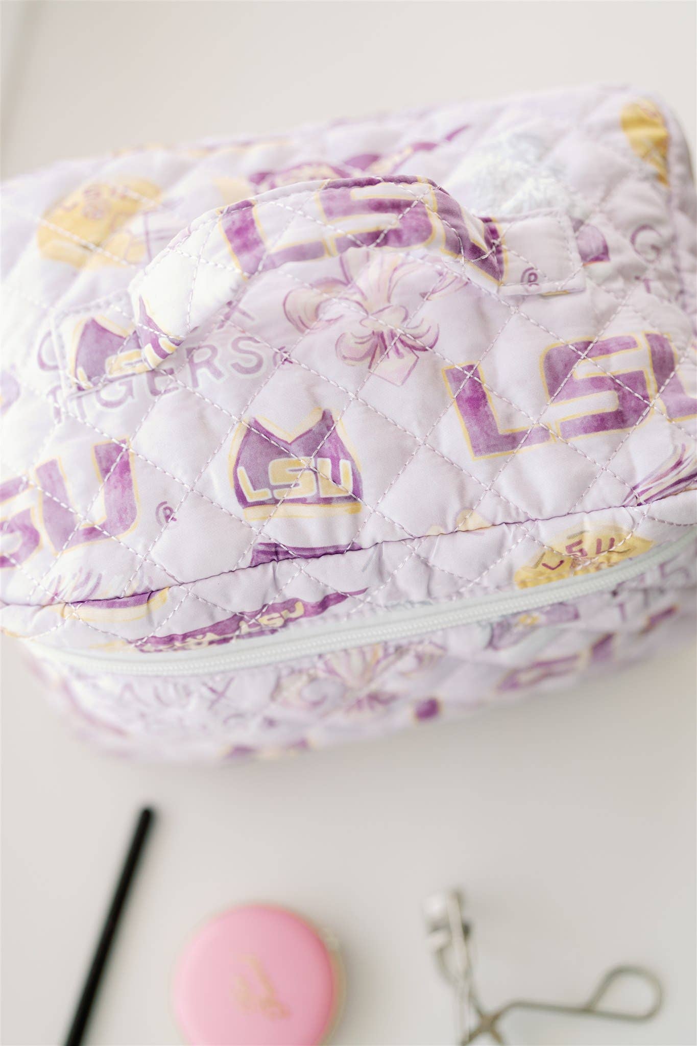 LSU Make Up Toiletry Bag, Collegiate