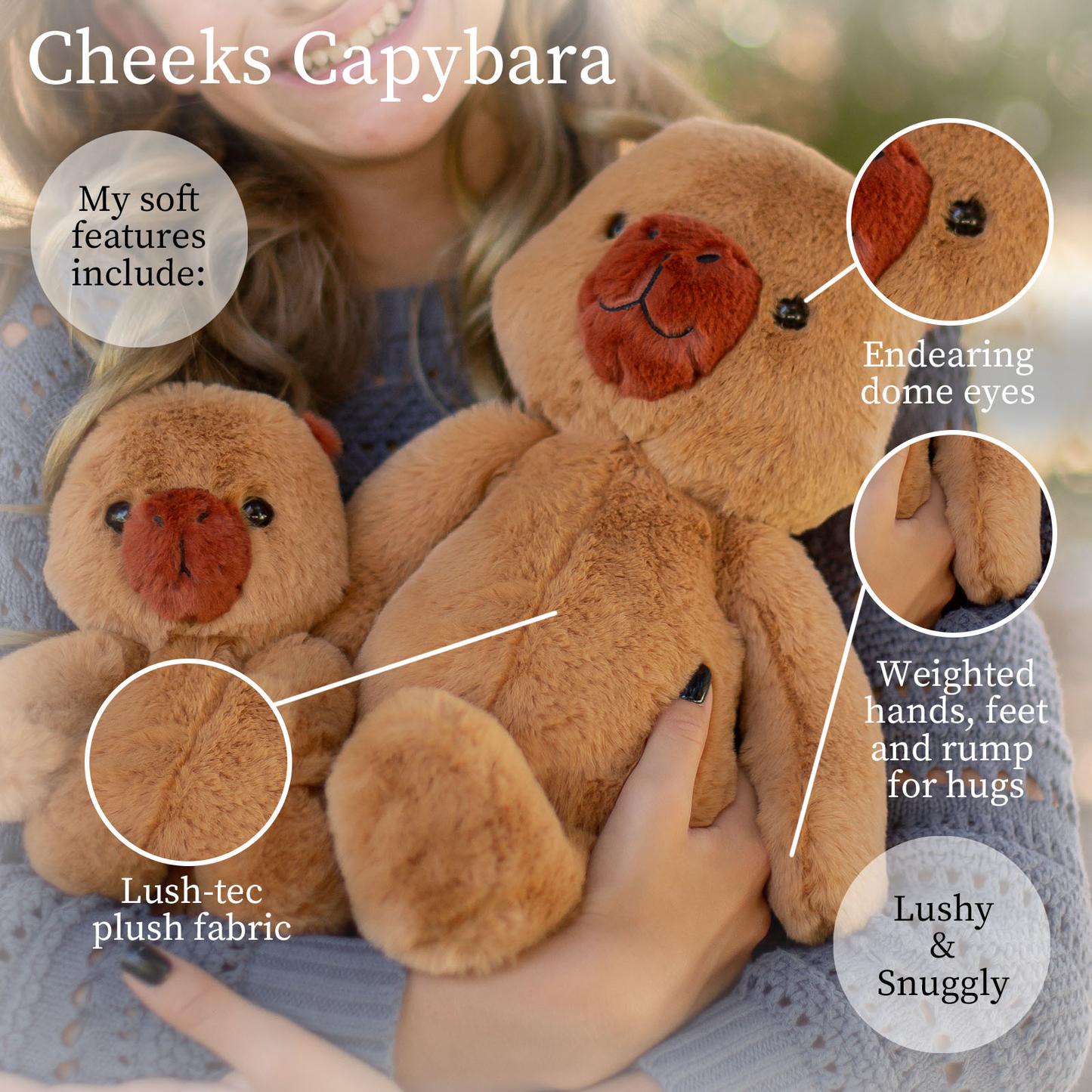 World's Softest Lushees 16" - Cheeks Capybara