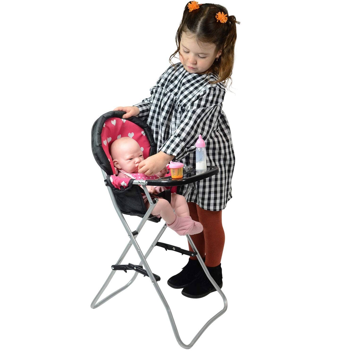 18" Doll High Chair Pink