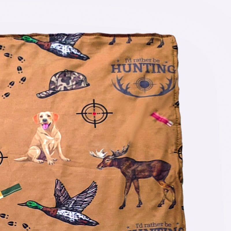 I'd Rather be Hunting Blanket