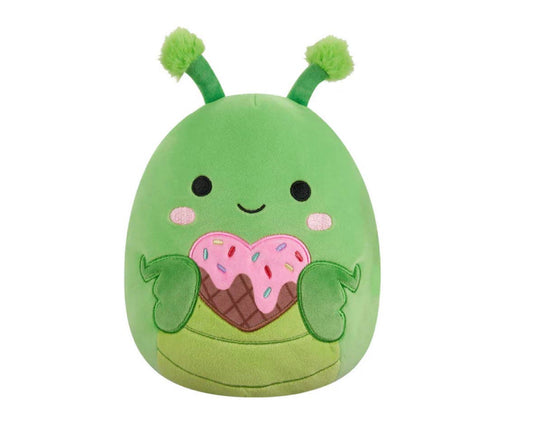 Squishmallow Valentine Plush 8" Trenton Praying Mantis Heart