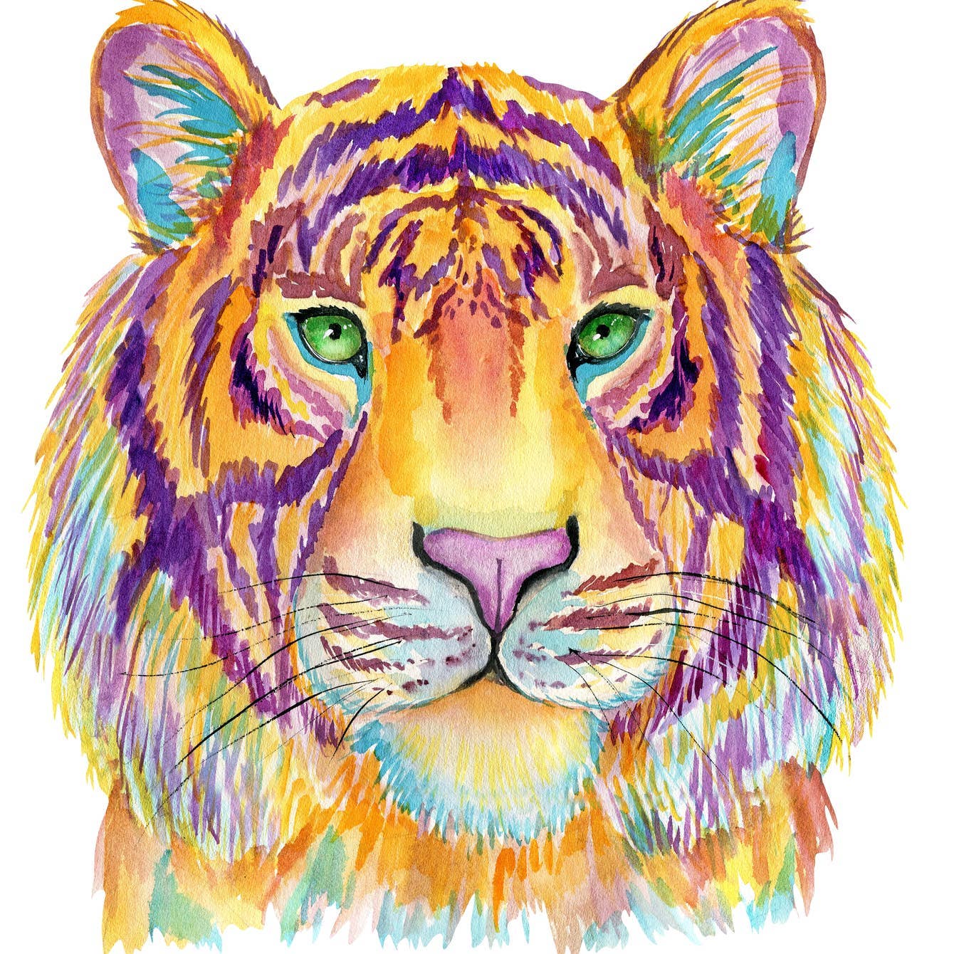 Watercolor Tiger Sweatshirt