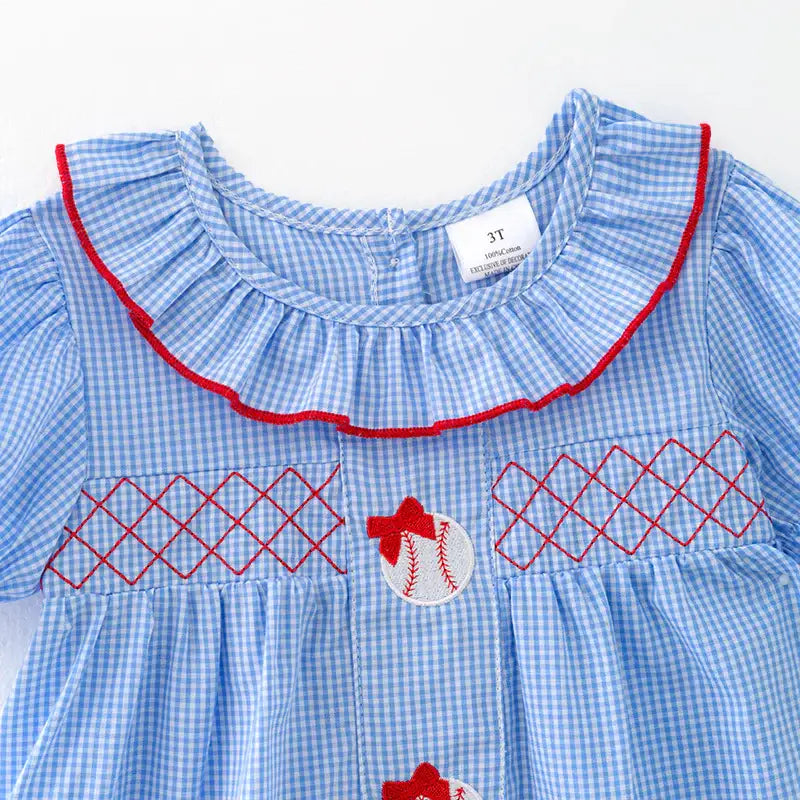 Baseball Applique Dress