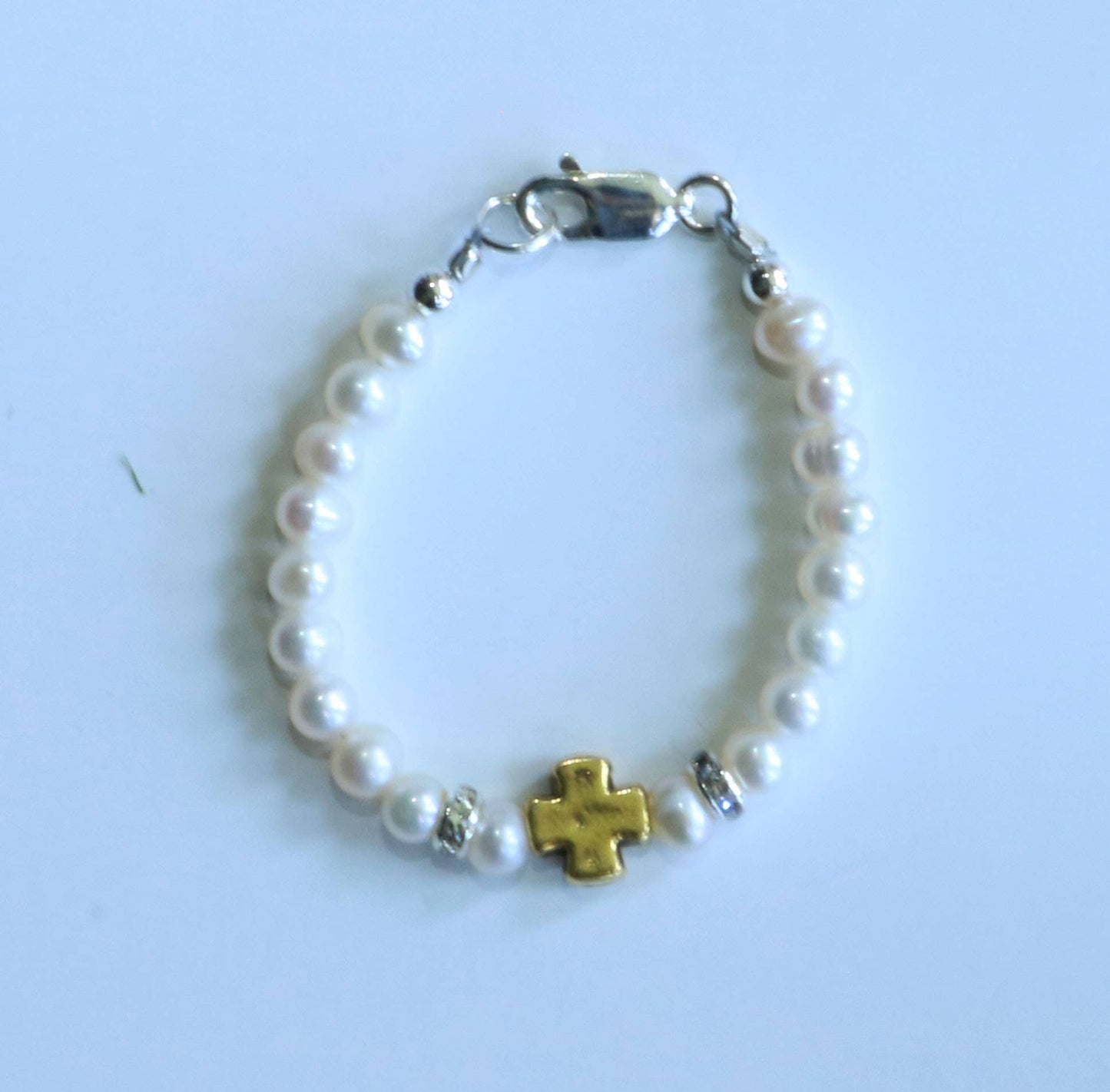 Classic Pearl (RP Cross GL) Baby Child Kid Bracelet Jewelry
