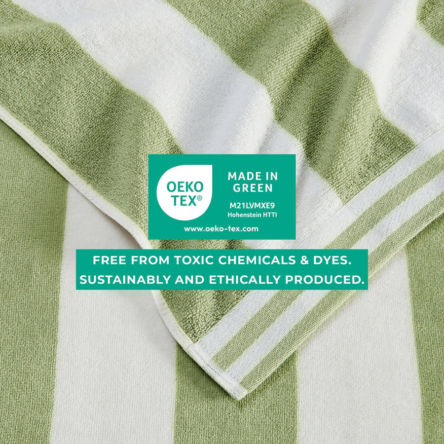 Striped Cotton Cabana Beach Towel - Edgartown Collection