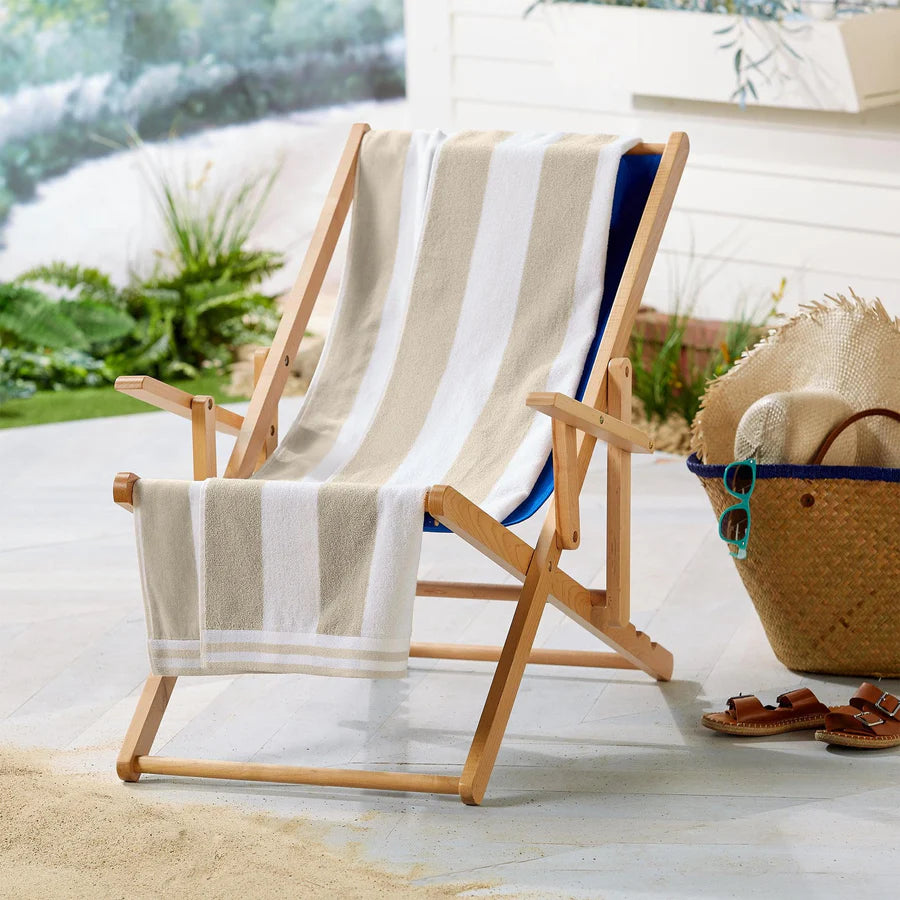 Striped Cotton Cabana Beach Towel - Edgartown Collection