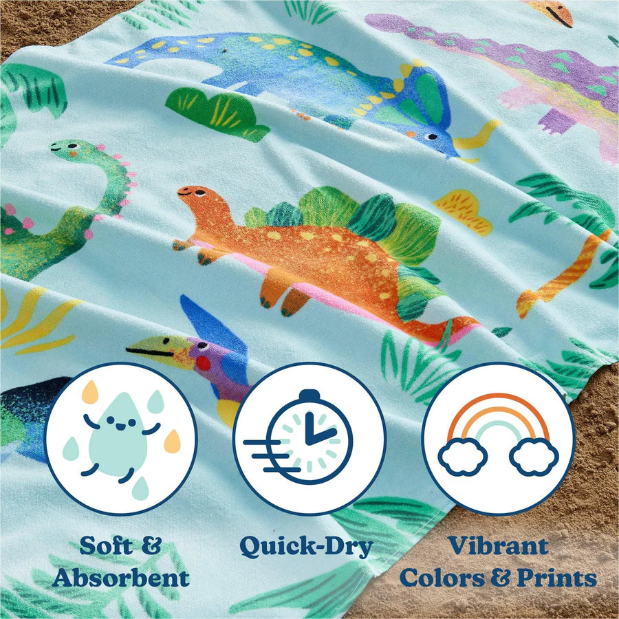 Kids Vibrant Printed Quick Dry Beach Towels