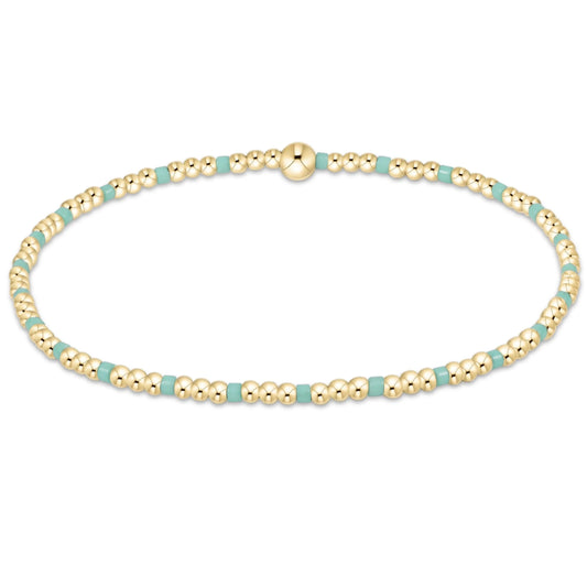 Egirl Hope Sincerity Pattern 2mm Bead Bracelet