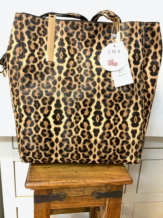 2 in 1 LEOPARD PURSE