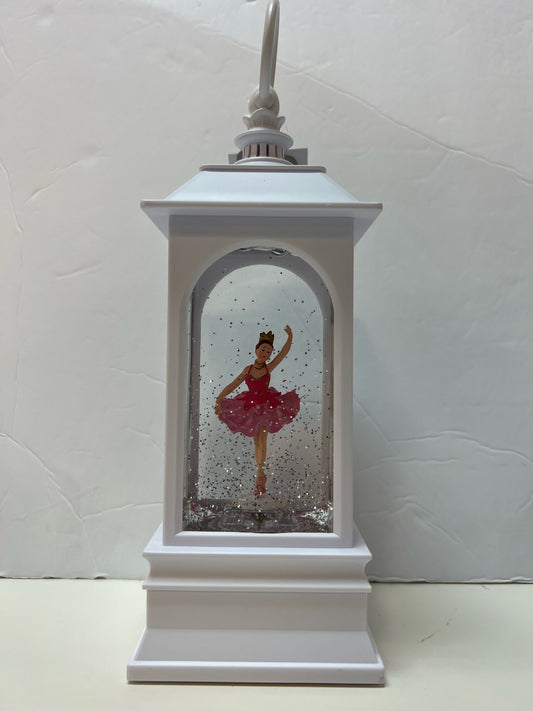 9.25" Dancing Ballerina Animated Musical Lightened Water Lantern
