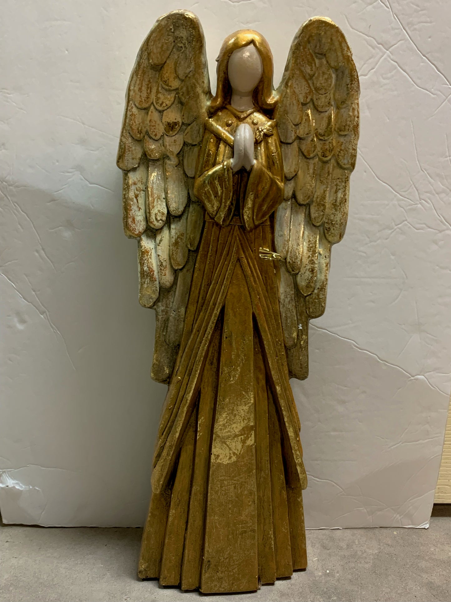21.75" Praying Gilded Angel