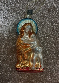5" Madonna & Child Ornament