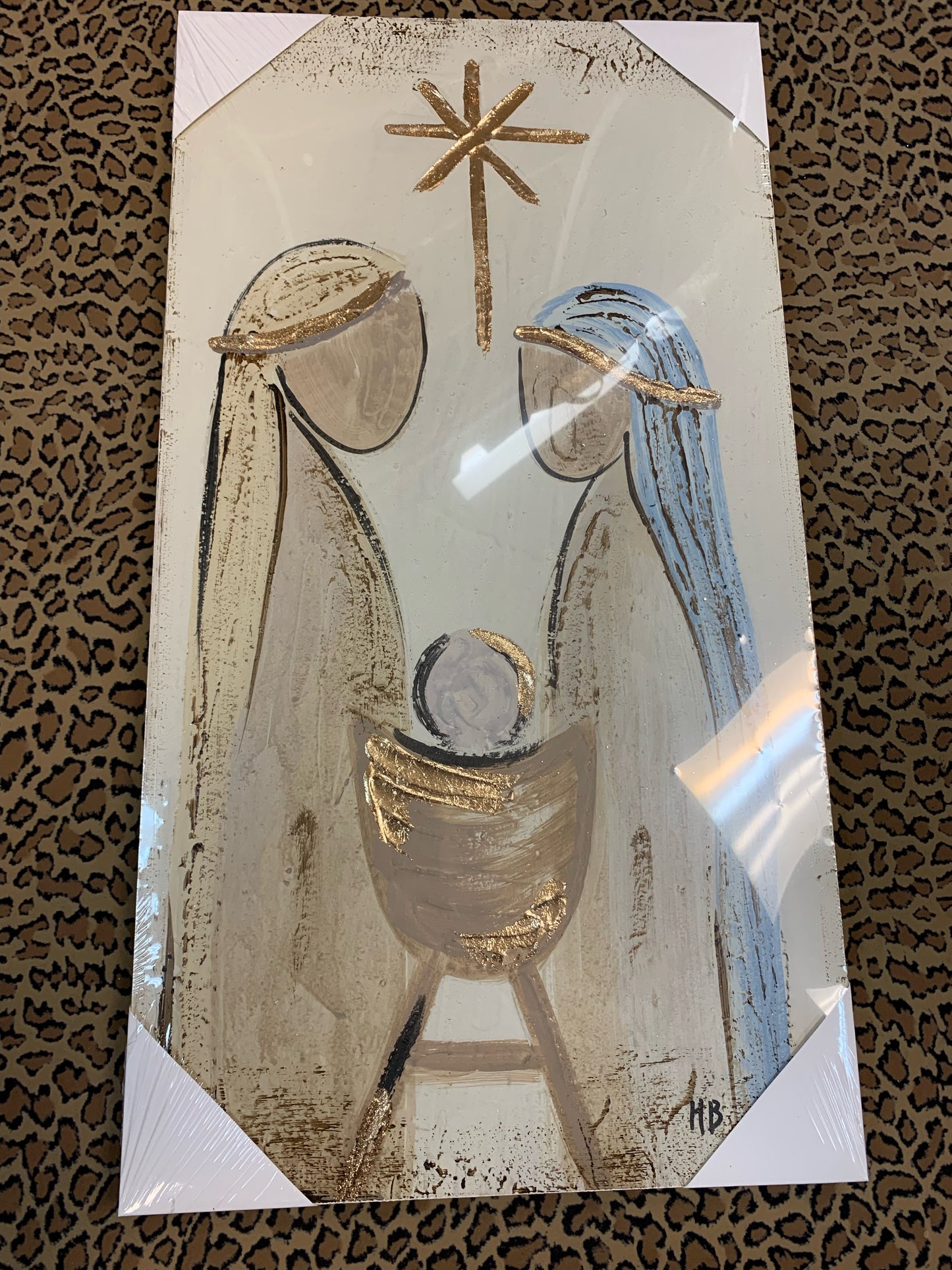 26" Holy Family Textured Block