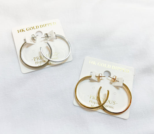 Thin Classic Hoops