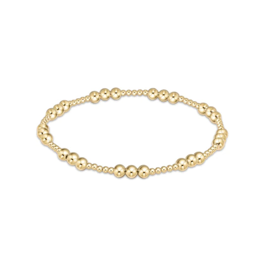 Enewton Classic Joy Pattern 4mm Bead Bracelet - Gold