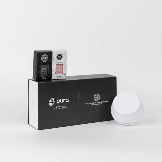 Pura + Bridgewater Smart Home Diffuser Set: Sweet Grace + Afternoon Retreat