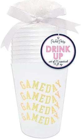 Gold Gameday Party Cups
