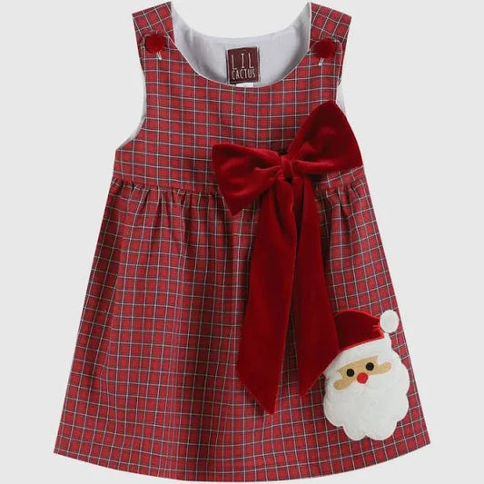 Santa Bow Babydoll Dress!