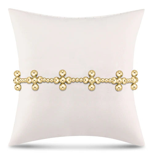 Enewton Signature Cross Sincerity Pattern Gold 2.5mm Bead