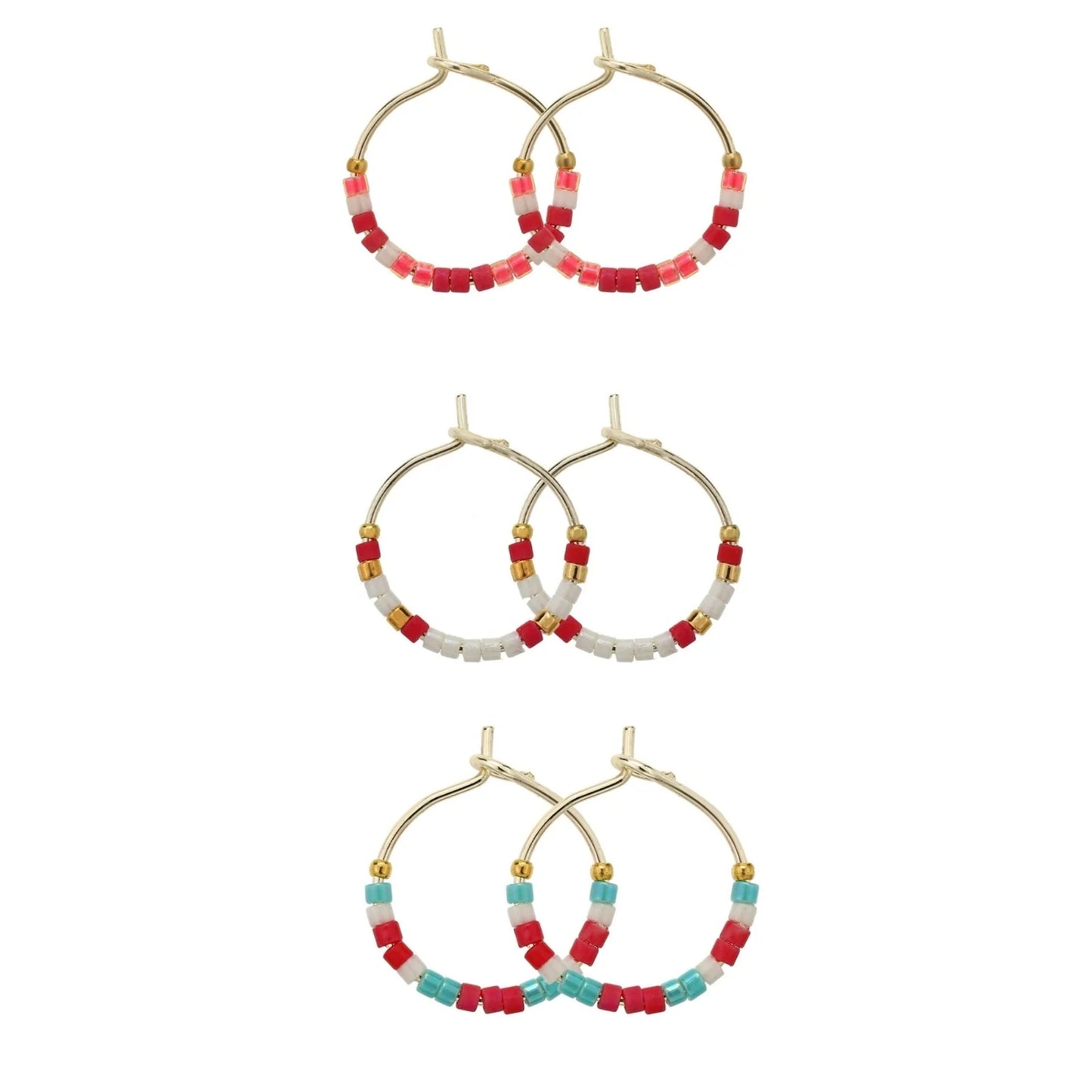 Petite Miyuki Delica Hoops - 2 Styles