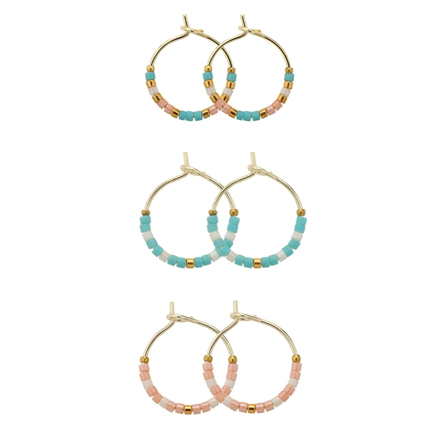 Petite Miyuki Delica Hoops - 2 Styles