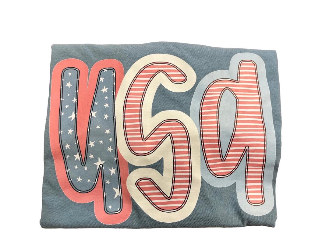 USA Stars And Stripes Tee - Comfort Colors