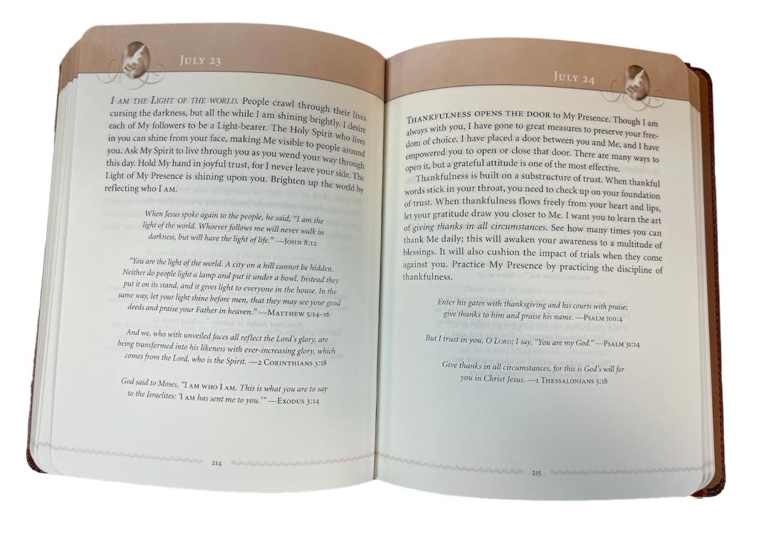 Jesus Calling - Brown, Leather 365 Devotional