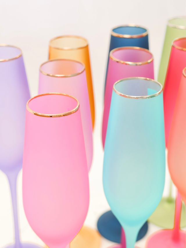 Solid Frosted Champagne Flute