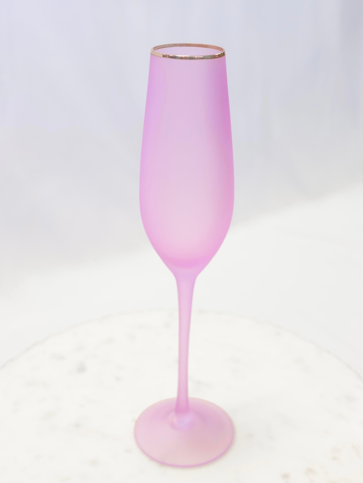Solid Frosted Champagne Flute