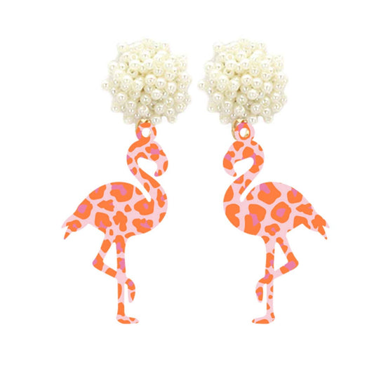 Acrylic Flamingo Earrings